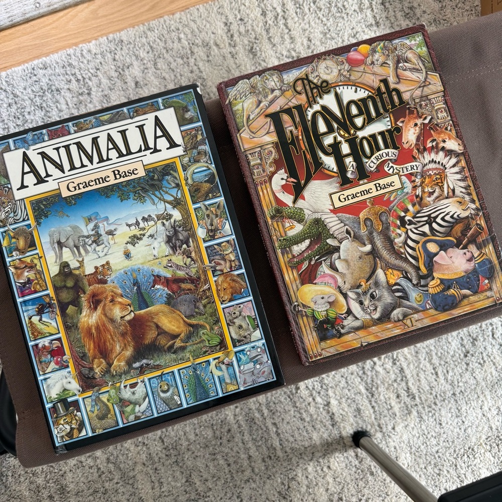 Animalia and The Eleventh Hour Books by Graeme Base